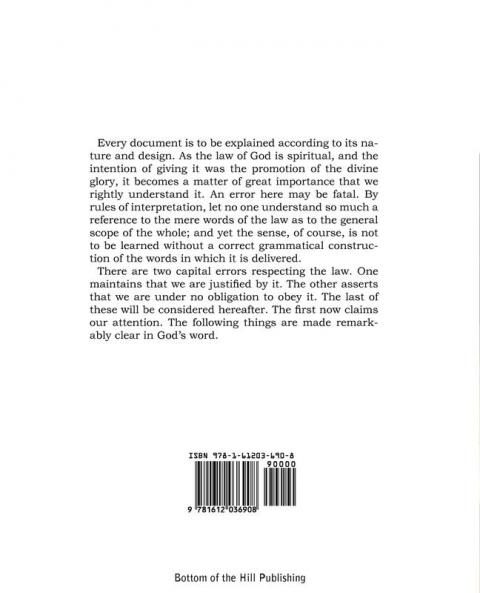 Law of God as Contained in the Ten Commandments