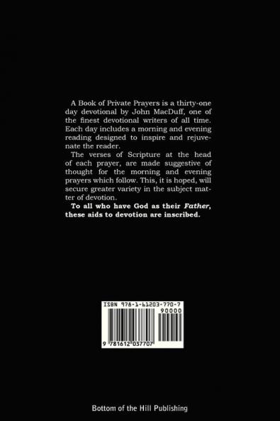 A Book of Private Prayers