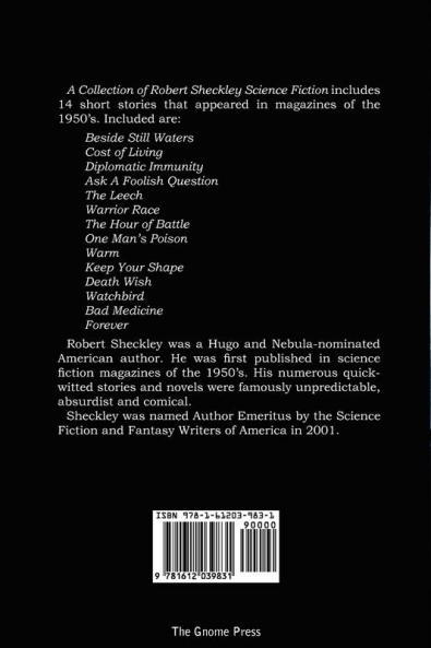 A Collection of Robert Sheckley Science Fiction