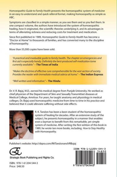 Homoeopathic Guide to Family Health