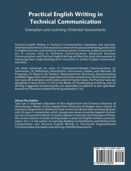 Practical English Writing in Technical Communication: Exemplars and Learning-Oriented Assessments