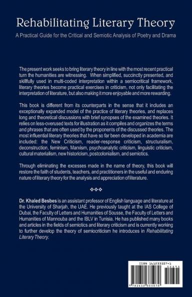 Rehabilitating Literary Theory: A Practical Guide for the Critical and Semiotic Analysis of Poetry and Drama