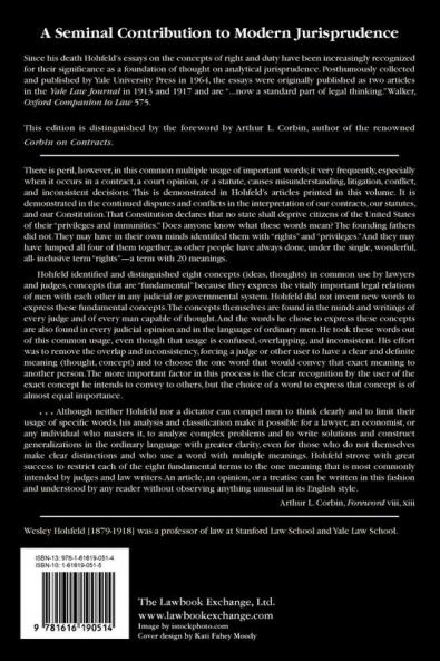 Fundamental Legal Conceptions as Applied in Judicial