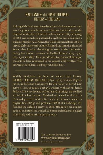 The Constitutional History of England