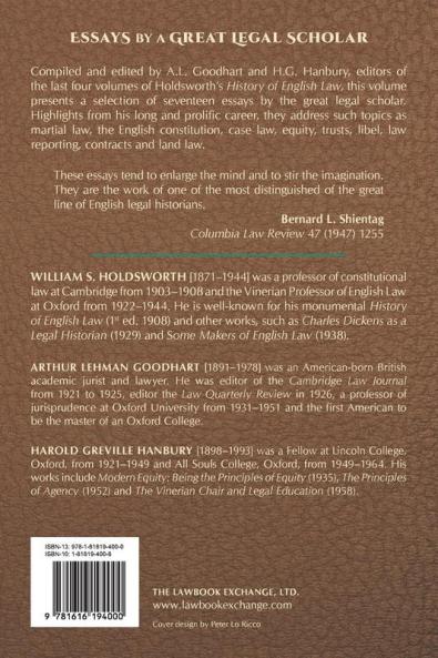 Essays in Law and History