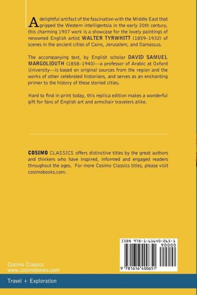 Cairo Jerusalem & Damascus: Three Chief Cities of the Egyptian Sultans