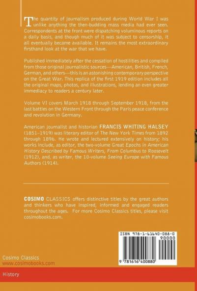 The Literary Digest History of the World War Vol. VI (in Ten Volumes Illustrated): Compiled from Original and Contemporary Sources: American Britis: 6