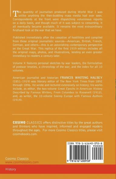 The Literary Digest History of the World War Vol. X (in Ten Volumes Illustrated): Compiled from Original and Contemporary Sources: American British