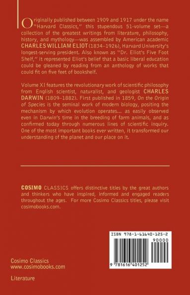 The Origin of Species: The Five Foot Shelf of Classics Vol. XI (in 51 Volumes)