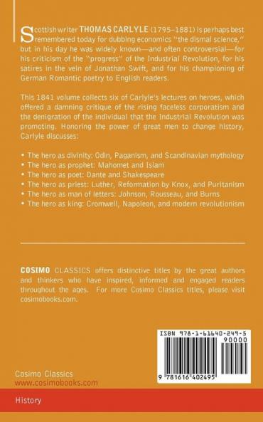 On Heroes Hero-Worship and the Heroic in History