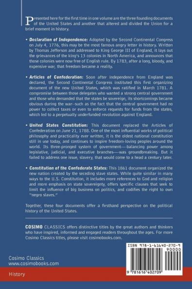 The Constitution of the United States and Other Historical American Documents