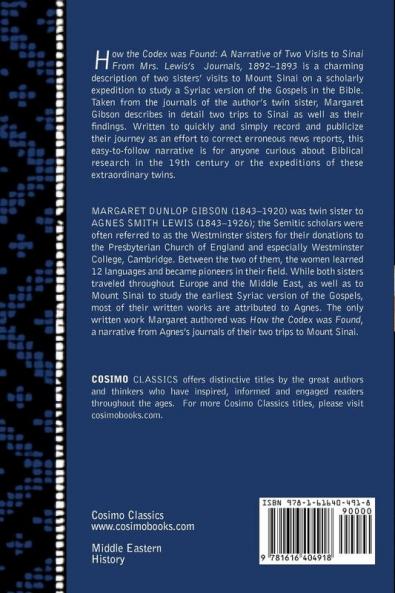 How the Codex Was Found: A Narrative of Two Visits to Sinai