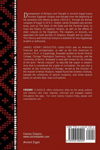 Development of Religion and Thought in Ancient Egypt