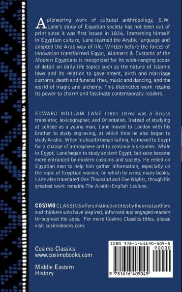 Manners & Customs of the Modern Egyptians