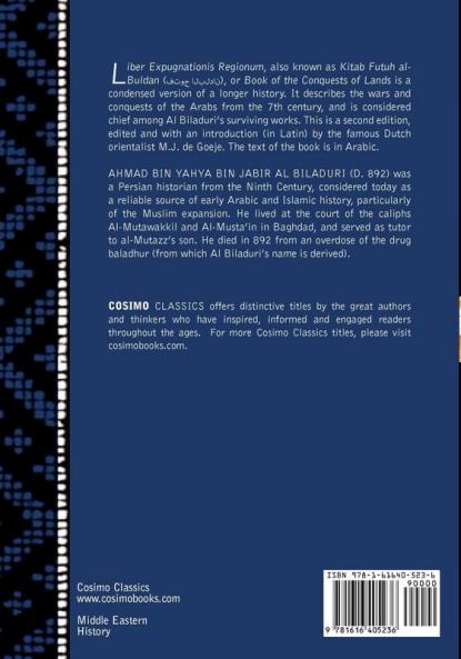 Liber Expugnationis Regionum: Quem E Codice Leidensi Et Codice Musei Brittannici; (Arabic Edition)