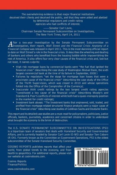 Wall Street and the Financial Crisis: Anatomy of a Financial Collapse (Cosimo Reports)