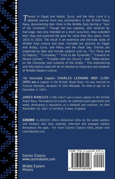 Travels in Egypt and Nubia Syria and the Holy Land: Including a Journey Round the Dead Sea and Through the Country East of the Jordan