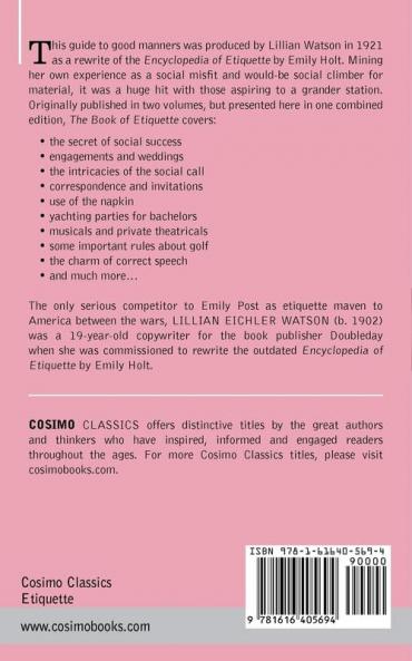 Book of Etiquette (Two Volumes in One)