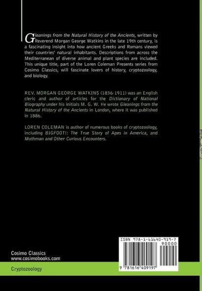 Gleanings From the Natural History of the Ancients