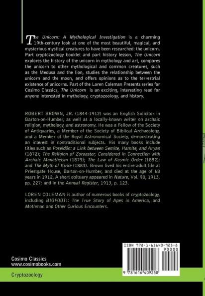 The Unicorn: A Mythological Investigation