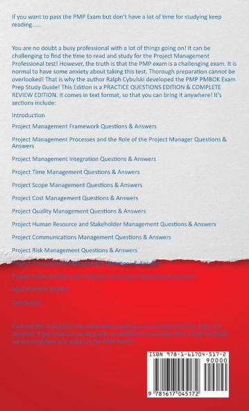 PMP Exam Prep - PMP PMBOK Crash Course Study Guide Ultimate Exam Master Prep To Pass The Exam!