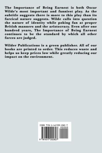 Oscar Wilde: The Importance of Being Earnest