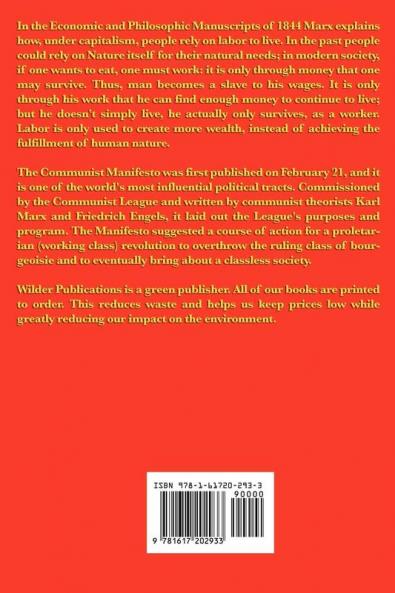 Economic and Philosophic Manuscripts of 1844 and the Manifesto of the Communist Party
