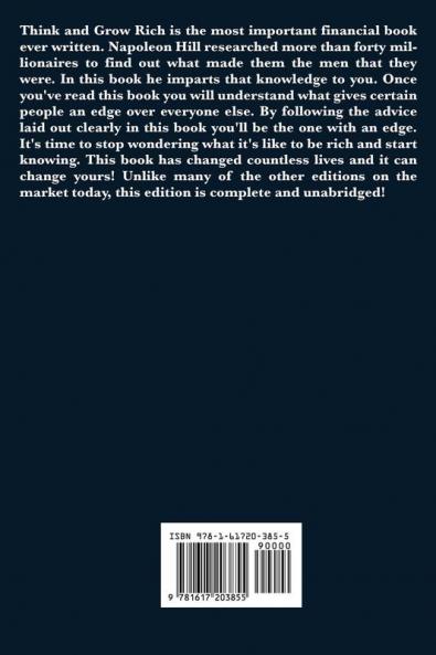 Think and Grow Rich Complete and Unabridged