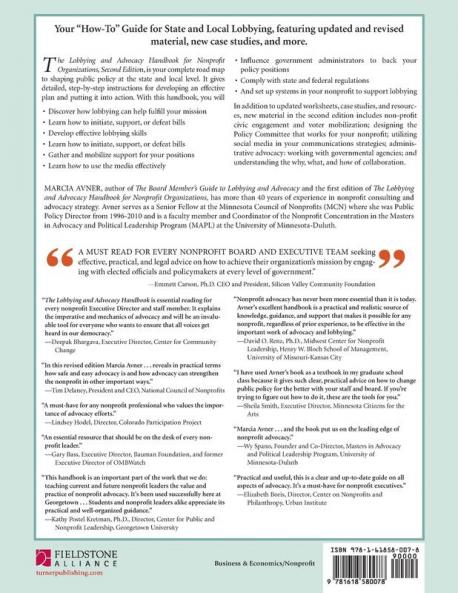 The Lobbying and Advocacy Handbook for Nonprofit Organizations Second Edition