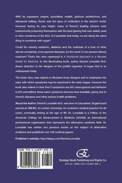 A Nutritional Approach to a Revised Model for Medicine