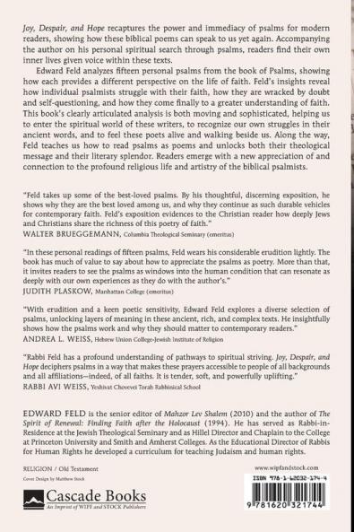 Joy Despair and Hope: Reading Psalms