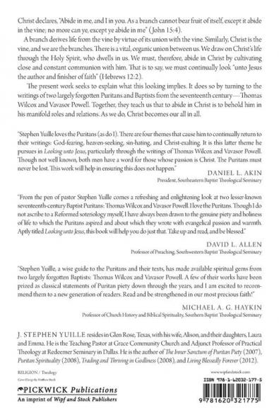 Looking unto Jesus: The Christ-Centered Piety of Seventeenth-Century Baptists