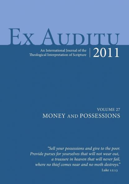 Ex Auditu - Volume 27: An International Journal for the Theological Interpretation of Scripture