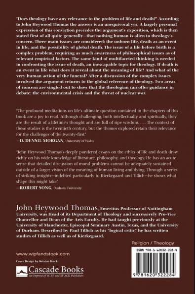 Theology and Issues of Life and Death