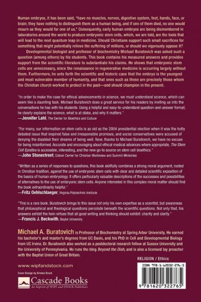 The Stem Cell Epistles: Letters to My Students about Bioethics Embryos Stem Cells and Fertility Treatments