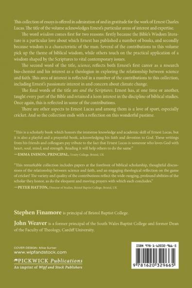 Wisdom Science and the Scriptures: Essays in Honor of Ernest Lucas