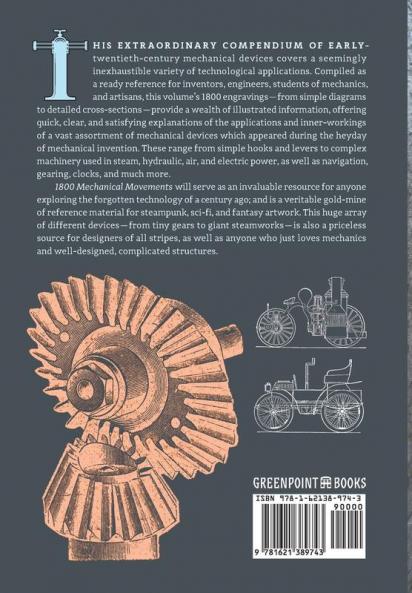1800 Mechanical Movements Devices and Appliances (16th enlarged edition)
