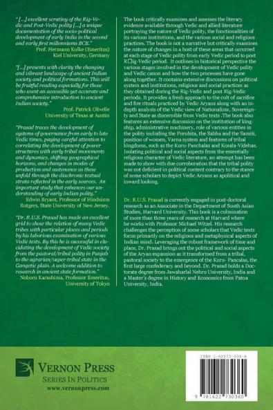The Rig-Vedic and Post-Rig-Vedic Polity (1500 BCE-500 BCE) (Vernon Series in Politics)