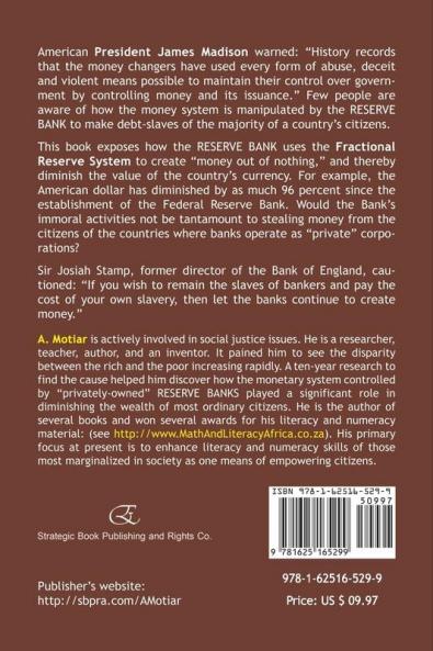 The Reserve Bank = A License to Steal Money from Citizens? How Money Is Created from Nothing for Dummies