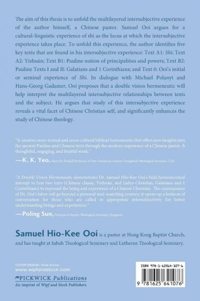 A Double Vision Hermeneutic
