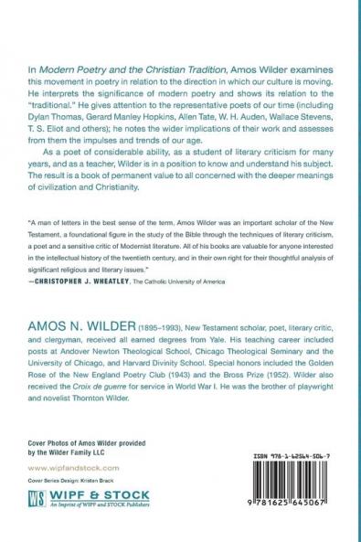Modern Poetry and the Christian Tradition: A Study in the Relation of Christianity to Culture (Amos Wilder Library)