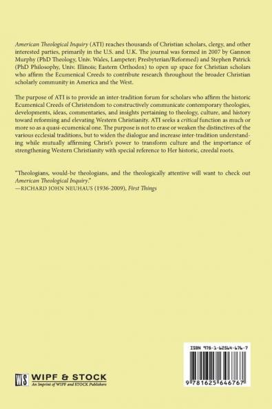 American Theological Inquiry Volume 7 No. 1