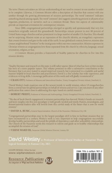 A Common Mission: Healthy Patterns in Congregational Mission Partnerships