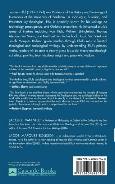 Jacques Ellul: A Companion to His Major Works (Cascade Companions)