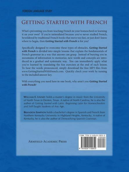 Getting Started with French: Beginning French for Homeschoolers and Self-Taught Students of Any Age