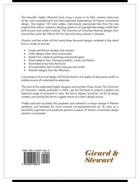 The Grammar of Ornament: All 100 Color Plates from the Folio Edition of the Great Victorian Sourcebook of Historic Design (Dover Pictorial Archive Series)