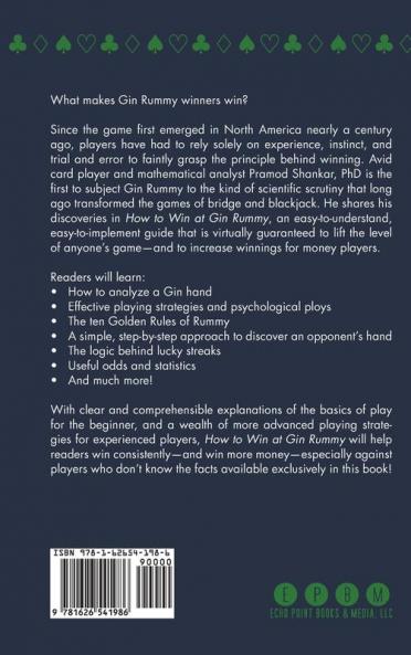 How To Win At Gin Rummy: Playing for Fun and Profit