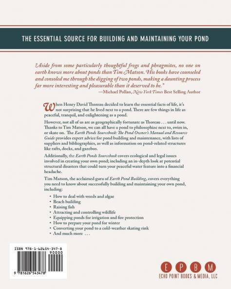 Earth Ponds Sourcebook: The Pond Owner's Manual and Resource Guide