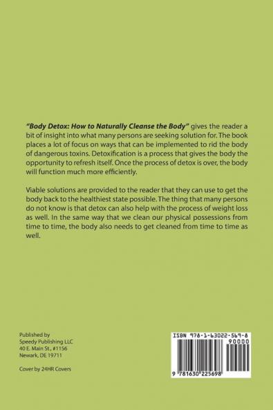Body Detox: How to Naturally Cleanse the Body