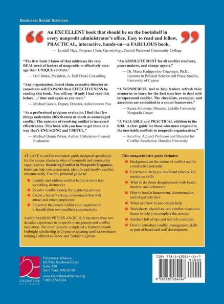 Resolving Conflict In Nonprofit Organizations